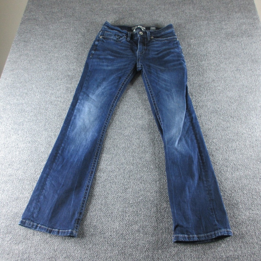 BKE Aiden Jeans Womens 30S Blue Medium Wash Bootleg Bootcut Stretch Denim